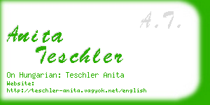 anita teschler business card